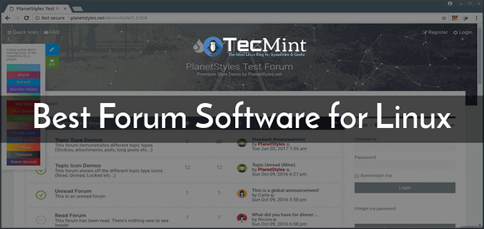10 meilleurs logiciels de forum open source pour Linux