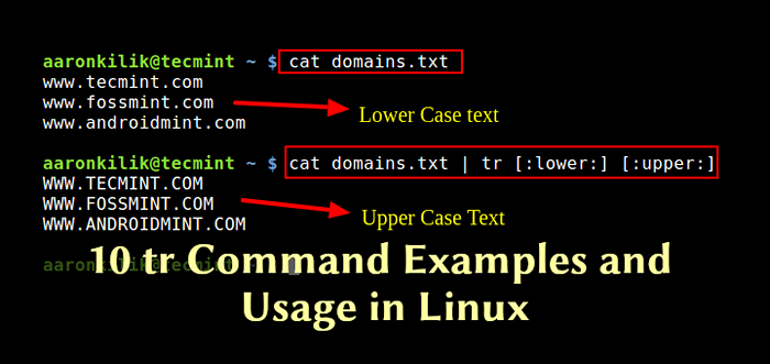 10 Exemples de commande TR dans Linux