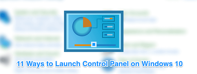 11 formas de abrir el panel de control en Windows 10