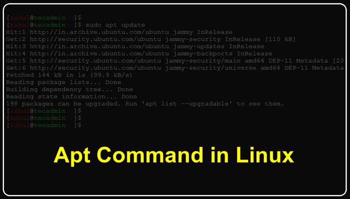 12 ejemplos de comando apt en Ubuntu y Debian Linux