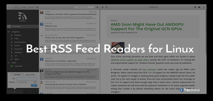 16 beste RSS -Feed -Leser für Linux im Jahr 2021