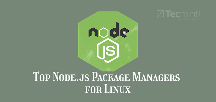 3 nodo superior.Administradores de paquetes JS para Linux