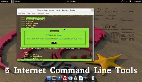 5 Ferramentas baseadas em linha de comando Linux para baixar arquivos e navegar sites