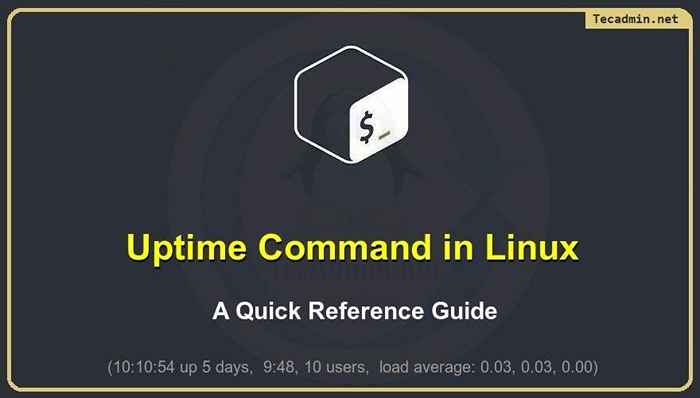 Szybki przewodnik od referencji do polecenia uptime w Linux