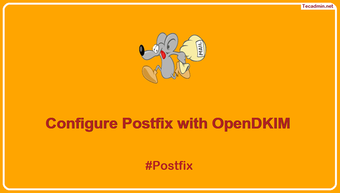 Panduan langkah demi langkah untuk memasang Opendkim dengan Postfix di Ubuntu-melepaskan kuasa DKIM!