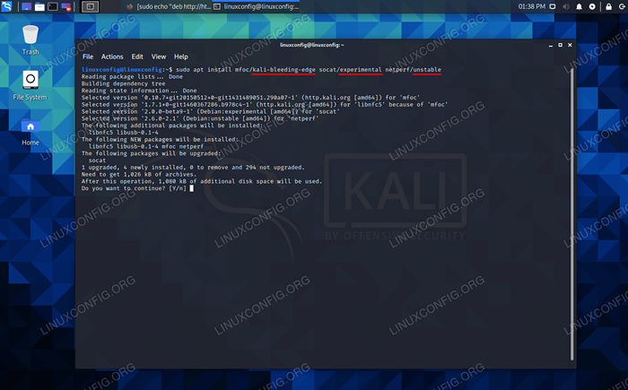 Adicionando repositório de borda sangrenta ao Kali Linux