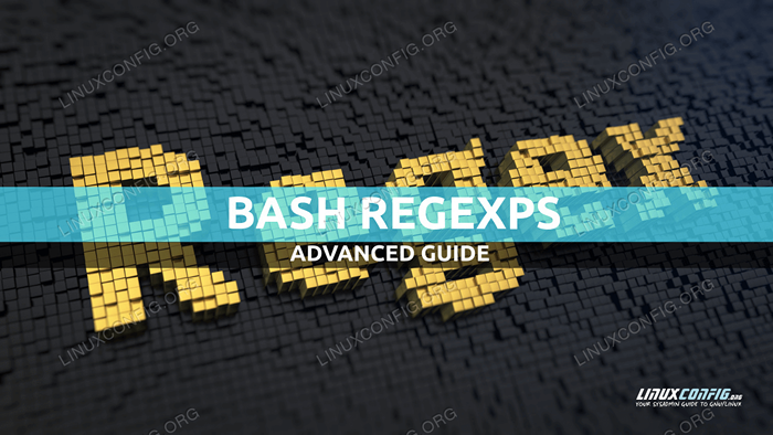 Lanjutan regex bash canggih dengan contoh