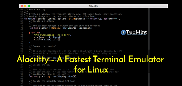 Alacritty - um emulador de terminal mais rápido para Linux