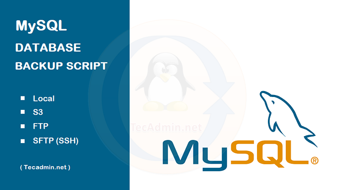 Skrip bash canggih untuk cadangan database mysql
