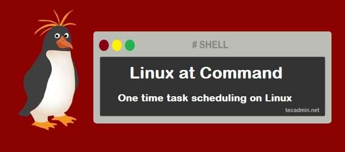 Di perintah di Linux untuk penjadualan pekerjaan sekali
