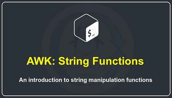 Funções de string awk