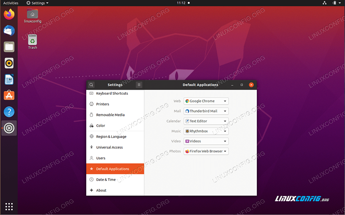 Tukar penyemak imbas lalai di Ubuntu 20.04 Focal Fossa Desktop