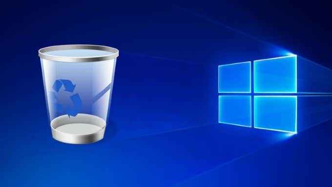 Tukar tetapan bin kitar semula di Windows 10