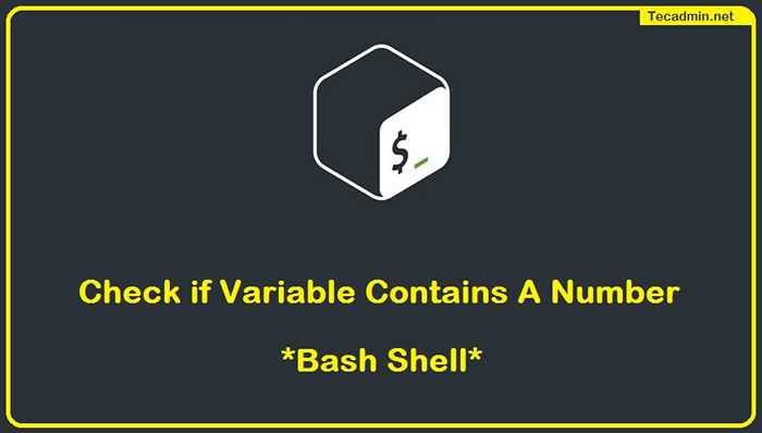 Verifique se uma variável contém um número no Bash