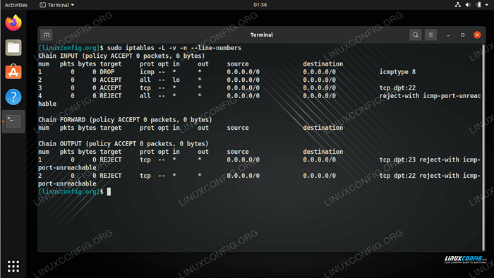 Sammlung grundlegender Linux -Firewall Iptables Regeln