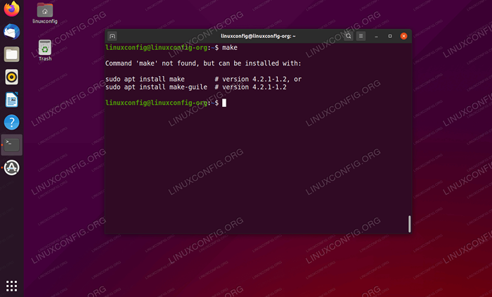 Comando 'make' não encontrado no ubuntu 20.04 Fossa focal