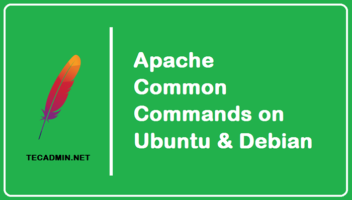 Gemeinsame Apache -Befehle zu Ubuntu & Debian