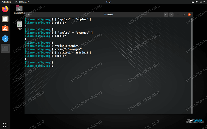 Compare string em Bash