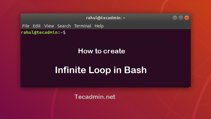 Crear un bucle infinito en script de shell