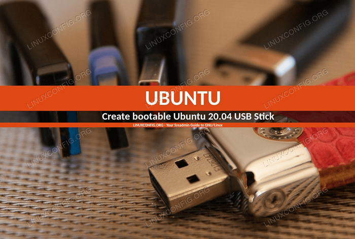 Crea Ubuntu 20 de arranque.04 disco de inicio USB