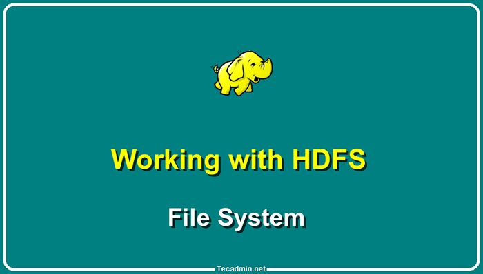 Création du répertoire dans HDFS et Copy Files (Hadoop)