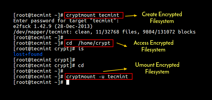 Cryptmount - Ein Dienstprogramm zum Erstellen verschlüsselter Dateisysteme unter Linux