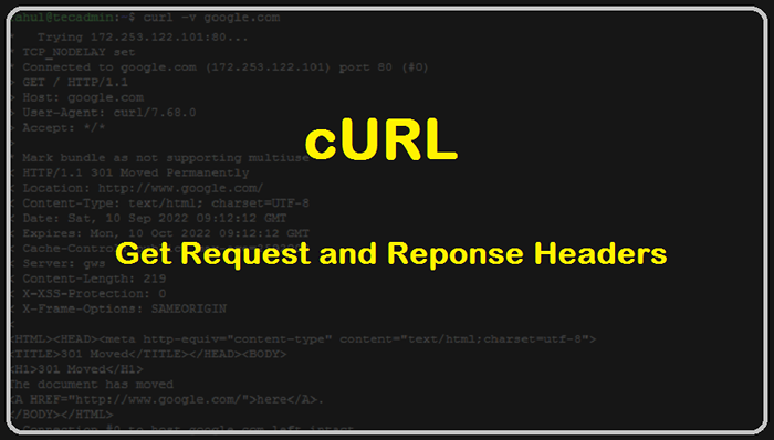 CURL - Cómo mostrar encabezados de solicitud y encabezados de respuesta