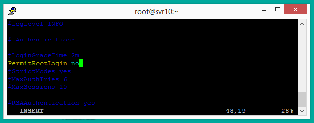 Melumpuhkan log masuk root ssh dan membuat keselamatan pelayan linux pengguna sudo