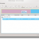 Bearbeitung von Partitionen mit KDE Partition Manager