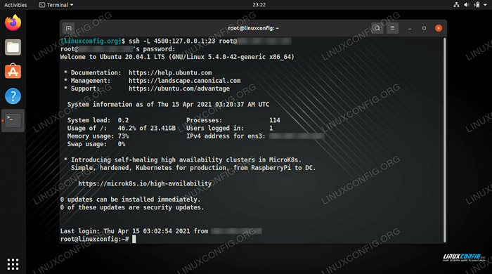 Activer la rediffusion du port SSH sur Linux