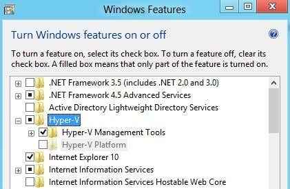 Aktivieren Sie Windows 10 Hyper-V