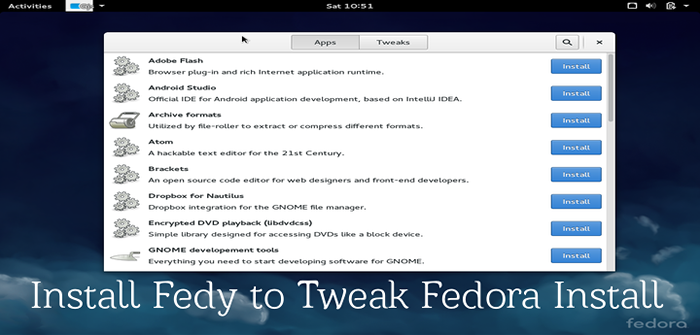 Fedy - Instale o software de terceiros no Fedora