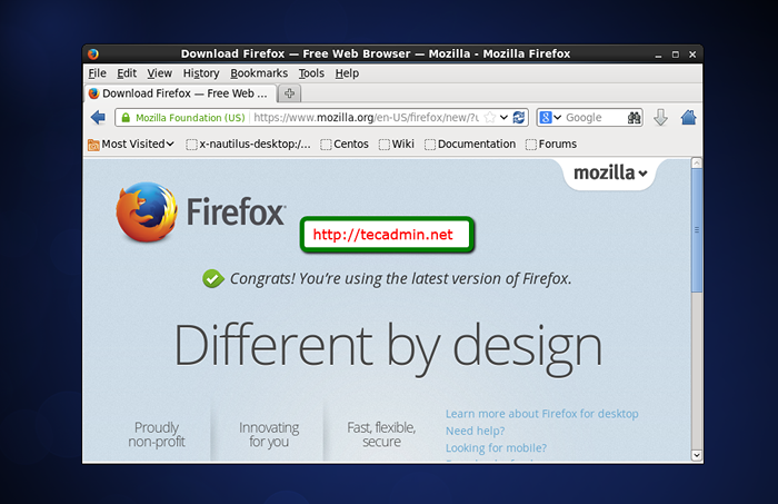 Firefox 26 Rilis Instal Firefox di Centos/RHEL 6 dan Fedora 19