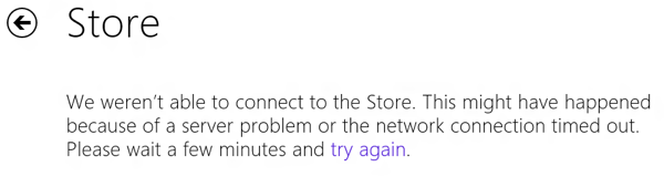 Napraw błąd systemu Windows 8/10 „Nie byliśmy w stanie połączyć się ze sklepem”