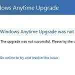 Napraw błąd „Windows Anytime Upgrade nie powiódł się”