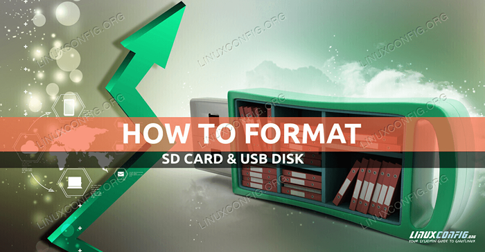 Memformat disk SD atau USB di bawah Linux