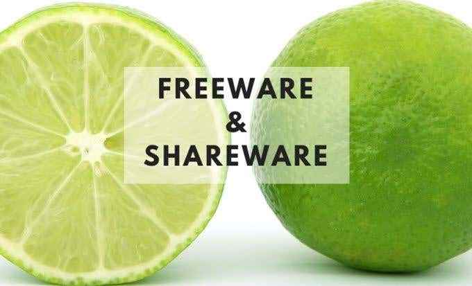 Freeware contre Shareware - Quelle est la différence?