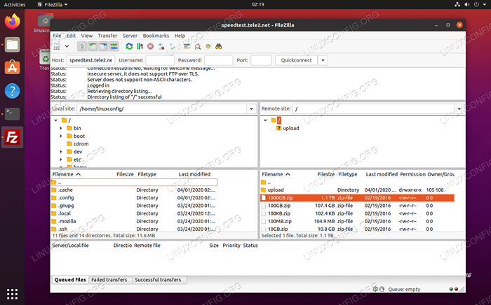 Liste des clients FTP et installation sur Ubuntu 20.04 Linux Desktop / Server