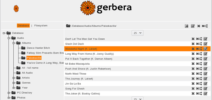 Gerbera - um servidor de mídia UPNP que permite transmitir mídia na rede doméstica