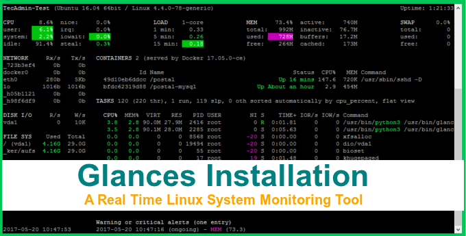 Olhares - uma ferramenta de monitoramento em tempo real para Linux