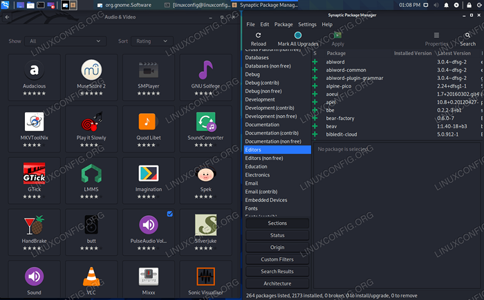 Instaladores de software GUI para Kali Linux