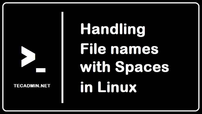 Obsługa nazw plików z przestrzeniami w Linux