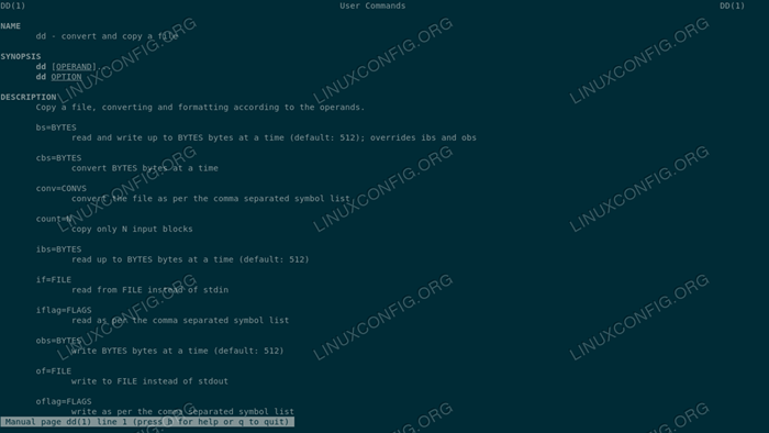 Como o comando dd funciona no linux com exemplos