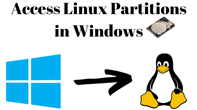 Cara mengakses partisi linux di windows