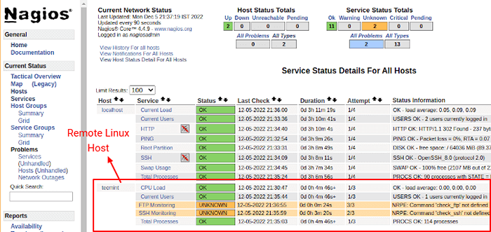 Jak dodać host Linux do serwera monitorowania Nagios za pomocą wtyczki NRPE