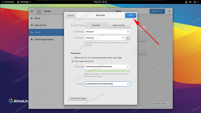 So fügen Sie Benutzer auf Almalinux hinzu