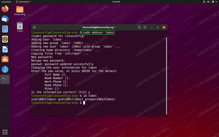 Como adicionar usuário no Ubuntu 20.04 fossa focal linux