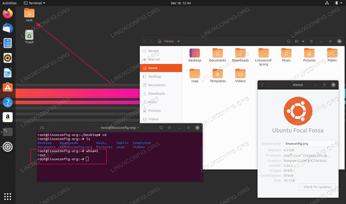 Jak umożliwić zalogowanie się korzenia GUI na Ubuntu 20.04 Focal Fossa Linux