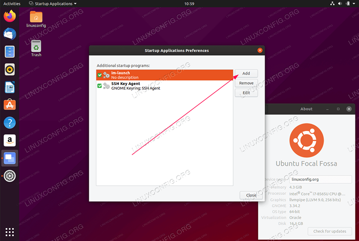 Cómo autostart aplicaciones en Ubuntu 20.04 fossa focal Linux