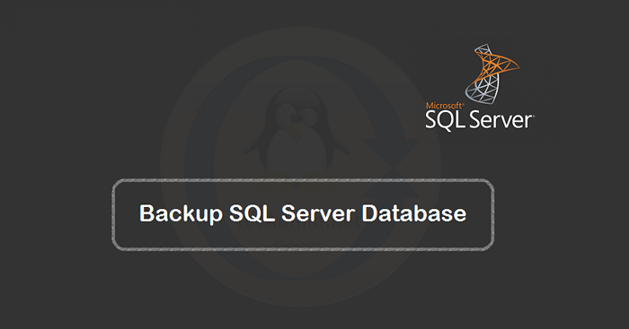Cómo hacer una copia de seguridad de la base de datos de SQL Server